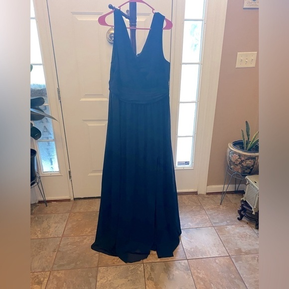 NWT LULU’S NAVY BLUE MAXI DRESS SIZE XL - Picture 1 of 16